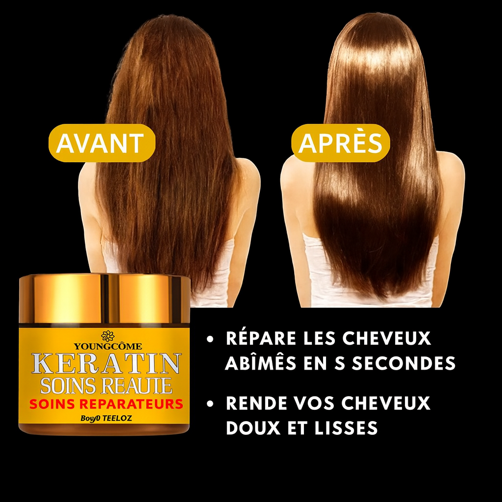 Crème de Lissage à la Kératine Professionnelle