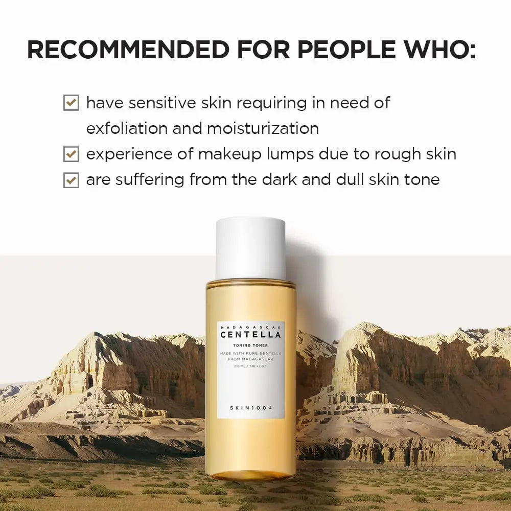 SKIN1004 Korean Skincare Centella 3-Step Set - Cleansing Oil+Toner+Serum, Pore Care for Sensitive Skin